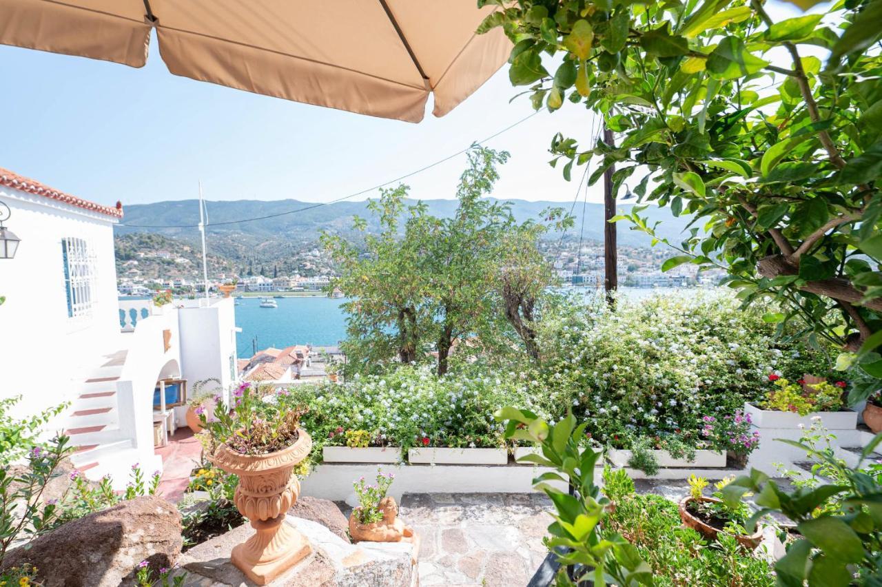 Traditional House Under The Clock Tower With Sweet View Poros Town Exterior photo